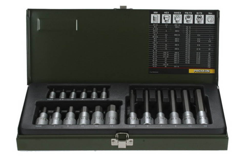 Proxxon 18 Piece Allen Socket Set