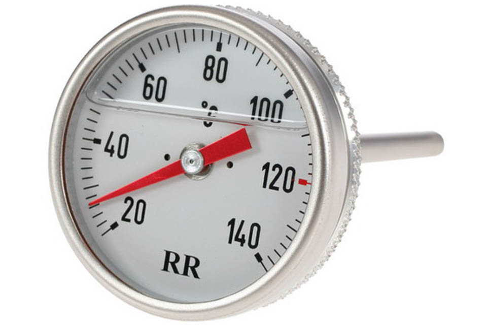 Oil Temperature Gauge, White