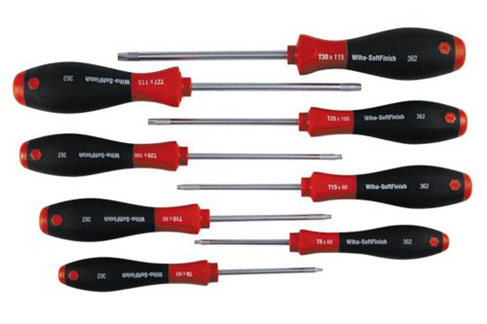 Wiha 8 piece Torx Driver Set T6 - T30