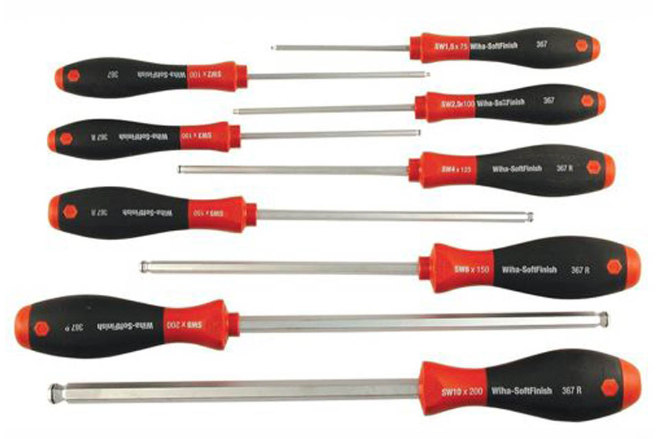Wiha 9 Piece MagicRing Allen Driver Set