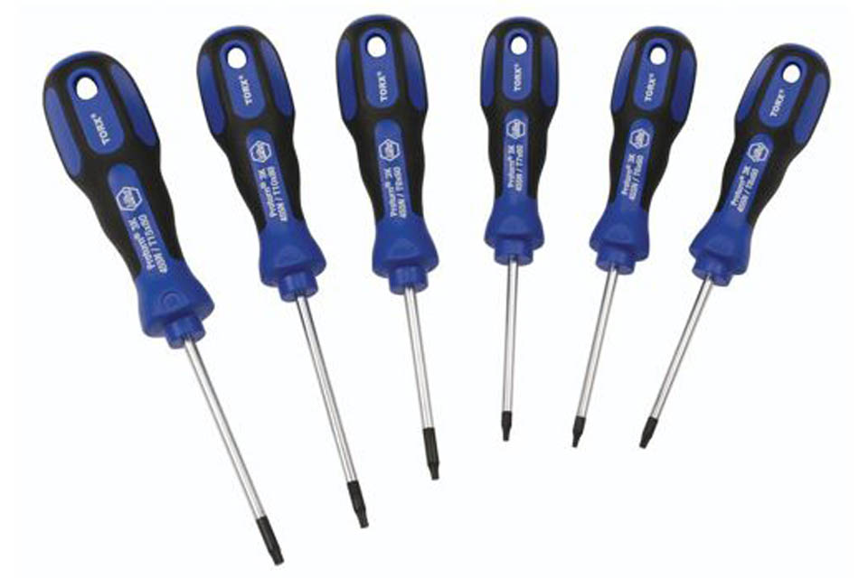 Wiha 6 piece Torx Driver Set T6 - T15