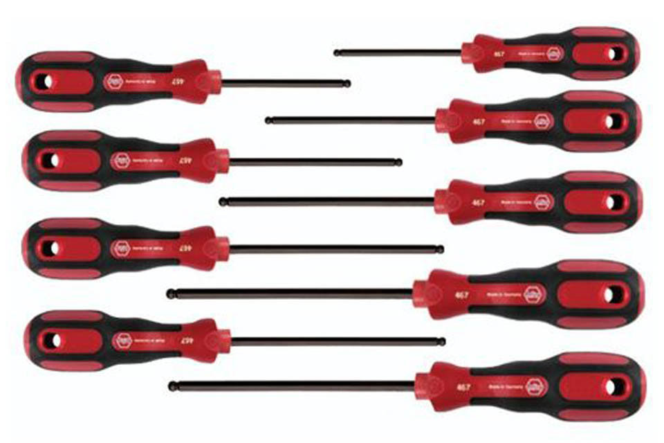 Wiha 9 Piece Ball End Allen Screwdriver Set