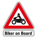 Biker on Board Sticker