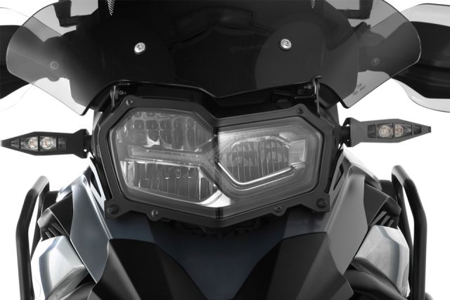  F750GS/F850GSヘッドライトカバー BMW F750 F850 GS - Folding Headlight Guard Clear
