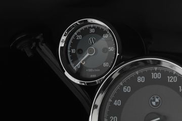 Wunderlich Tachometer - Black/Chrome