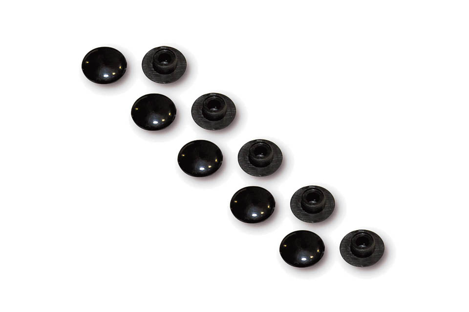 Black Allen Bolt Cap Set Motorcycle Supplies