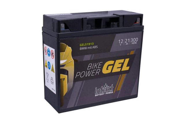 Intact Bike-Power GEL Batteries moto GEL51913 21Ah (DIN 51913) G19