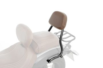 Passenger Backrest R18, Black, Brown