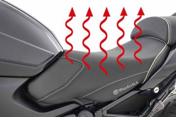 Wunderlich AKTIVKOMFORT Heated Rider Seat, High,  Black