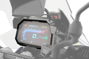 Wunderlich TFT Display Anti-Theft Guard with Visor Option, Black