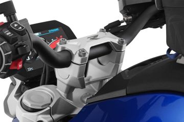 Wunderlich ERGO Handlebar Riser for Models without BMW Sat Nav, 25mm, Silver