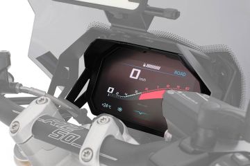 Wunderlich TFT Display Theft Guard with Integrated Visor, Black