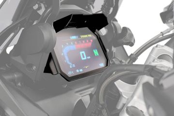 Wunderlich TFT Display Anti-Theft Guard with Integrated Sun Visor, Black