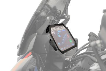 Wunderlich TFT Display Anti-Theft Guard with Visor Option, Black