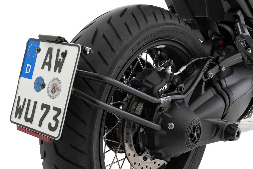 Wunderlich SWING License Plate Holder for Cardan Mount, Black