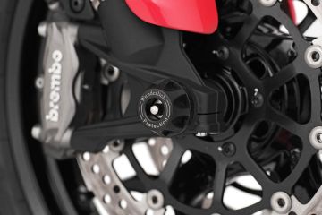 Wunderlich DOUBLESHOCK Axle protector, Front, Black