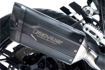 Remus 8 Rear Silencer – Black Stainless Steel