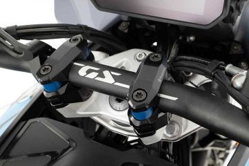 Wunderlich Handlebar Riser with Vibration Dampening, ERGO ProFLEX, 28 mm, Black