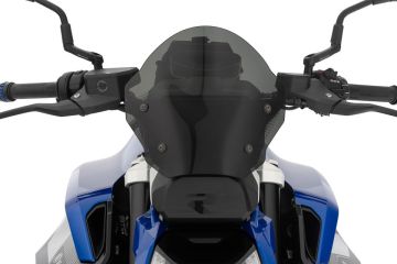 Wunderlich SPORT Windshield with Screen Mounting Bracket, Smoked Grey
