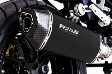 REMUS Slip-on BLACK HAWK Exhaust, Black