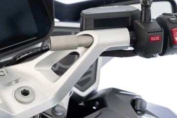 Wunderlich Navigation Adapter for Clip-on Handlebars, 22 mm, Silver