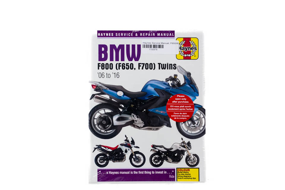 Haynes Service Manual BMW F650 800 Twin