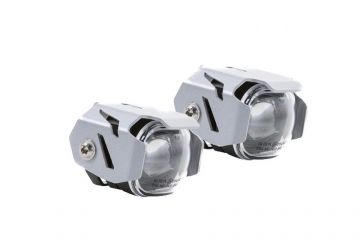 LED Micro Flooter, Fork Mount, Silver