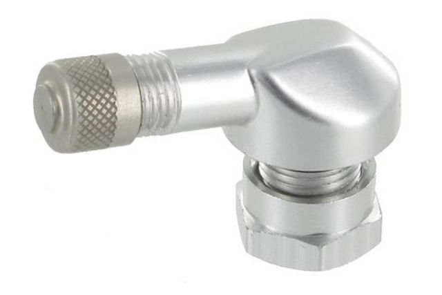 90 degree Valve Stem, Silver