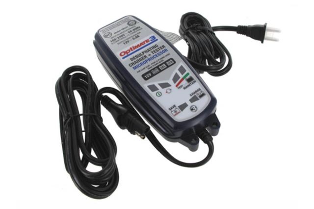 OptiMate 3 Charger Motorcycle Battery Accessory