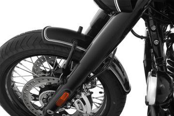 Wunderlich R18 RockBob Front Fender, Black Storm metallic w/ Pinstripes