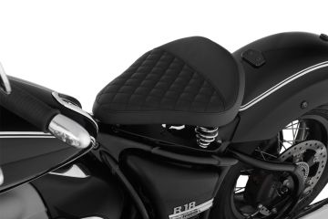 Wunderlich R18 RockBob Saddle, Black Leather, for OEM Fender