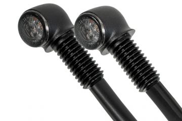 PROTON 2-LED Mini Turn Signal Set, Black (M8)