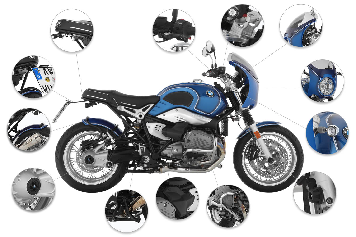 Wunderlich Auspuff-Halter »Single« R nineT