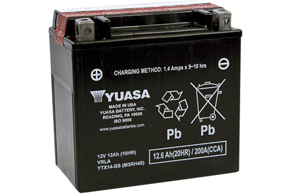 Motorcycle Yuasa Battery YTX14-BS Wunderlich BMW