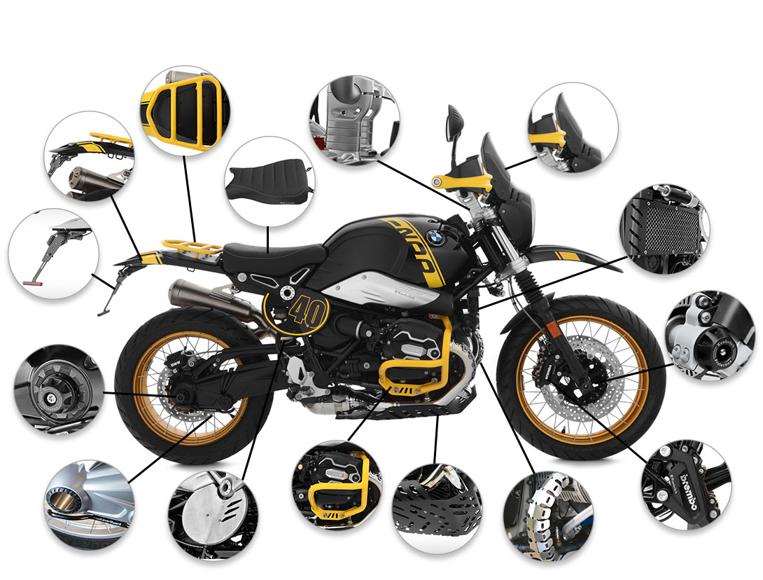 Pour Bmw Motorrad R1250gs Adventure 2019-2022 Accessoires moto Pièces  Housse 40 ans Gs / R 1250gs Aventure Gsa R 1250